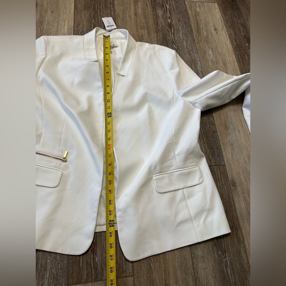 🔥NWT 4% Spandex comfortable open front no button Blazer jacket Chico’s Size 3 - Picture 5 of 13